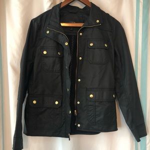 JCREW BLACK STYLE JACKET W/ GOLD DETAIL